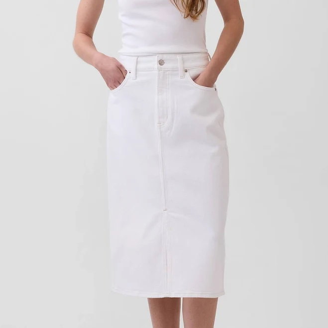skirt Gap Women's Denim Midi Pencil Skirt Gap $63