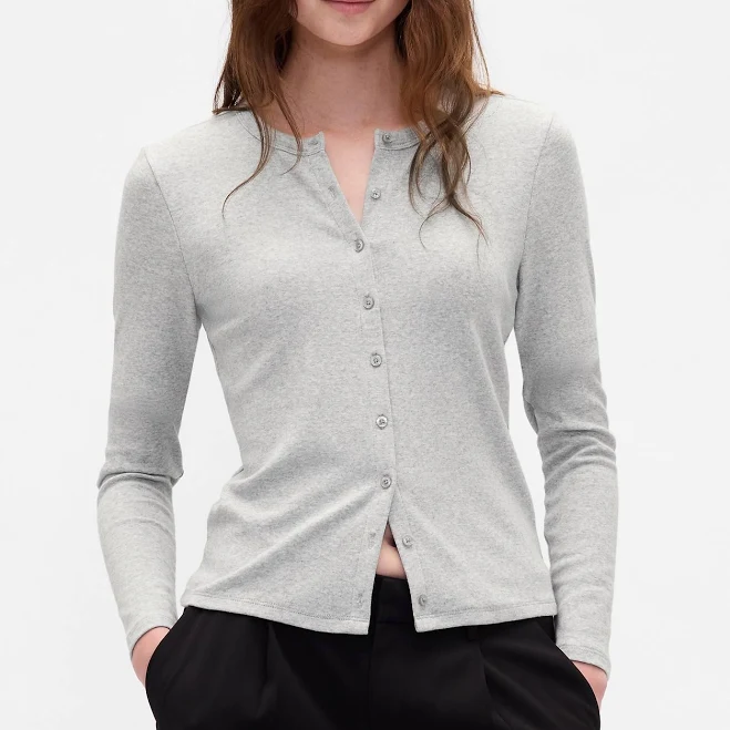 outerwear Gap Women's Modern Crewneck Cardigan Gap $29