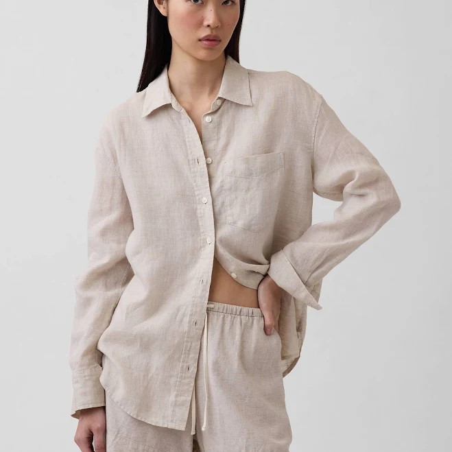 oversized shirt Gap Women's Oversized Linen Shirt Gap $79.95