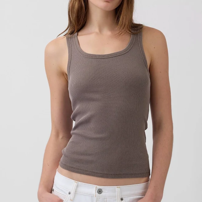 top Gap Women's Rib Scoop Tank Top Gap $23