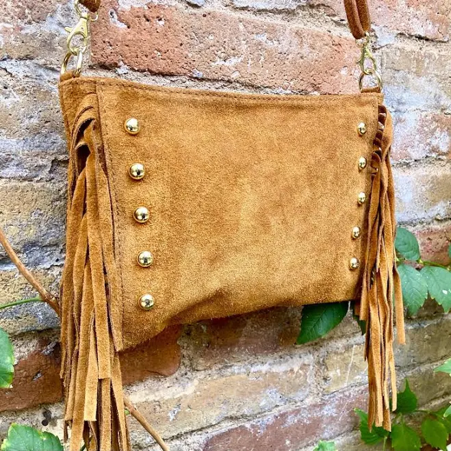 bag Genuine Suede Leather Crossbody Bag Etsy - goodtimesbarcelona $56.08