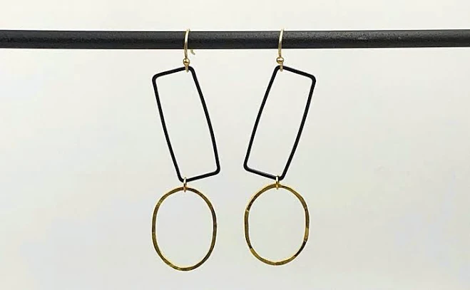 accessory Geometric Statement Dangle Earrings Etsy - GeoAndArc $25.5