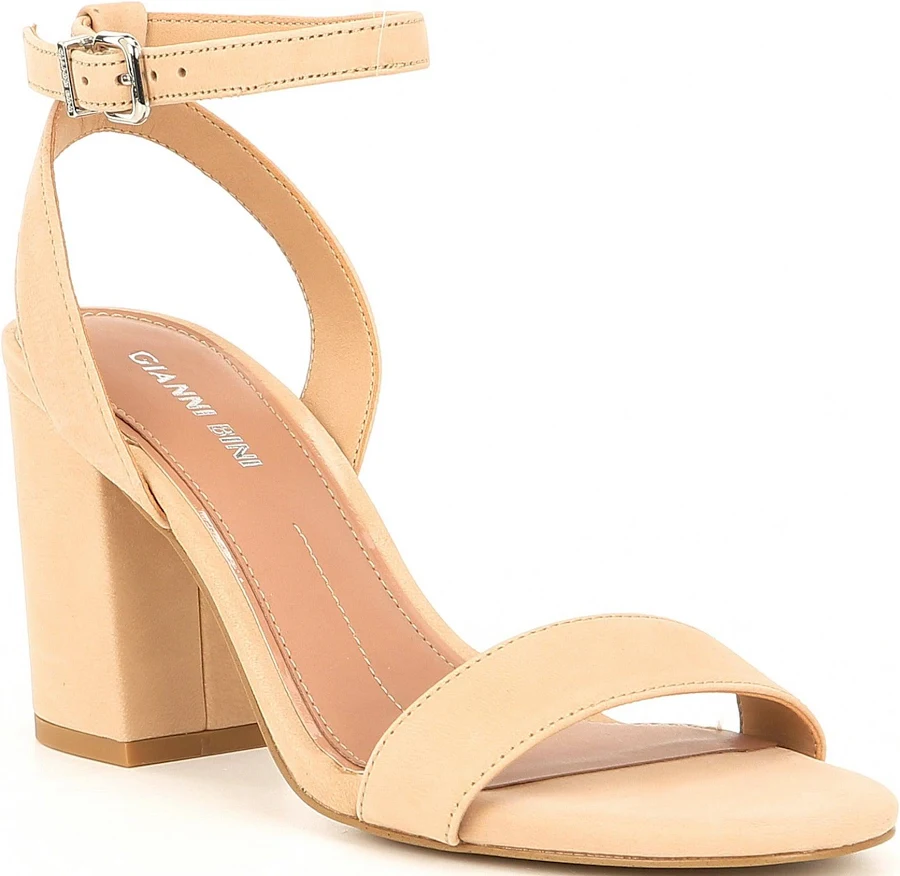 shoes Gianni Bini Arleena Suede Block Heel Sandals Dillard's $53.59
