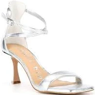 shoes Gianni Bini Layney Metallic Leather Square Toe Strappy Dress Sandals, Size 9 - Silver Instacart $89.99