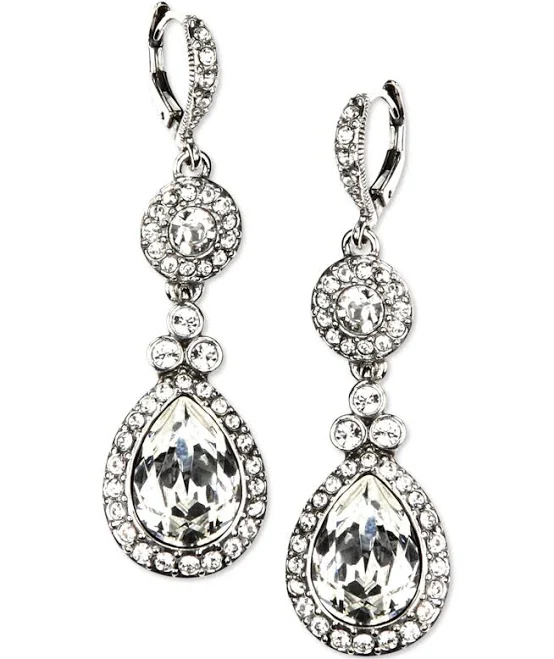 accessory Givenchy Women's Crystal Double Drop Earrings Macy's $40.6