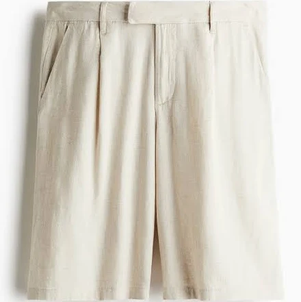 shorts H&M Ladies Knee-Length Linen-Blend Shorts H&M $29.99