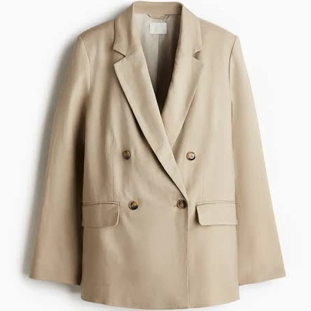 blazer H&M Ladies Linen-Blend Blazer H&M $44.99