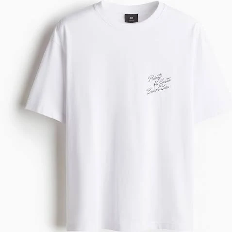 top H&M Men's Loose Fit Printed T-Shirt H&M $17.99