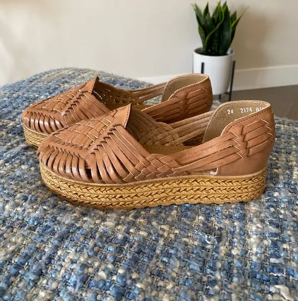 shoes Handmade Artisan Leather Huarache Espadrille Sandals Etsy - ShopModernLatina $47.99