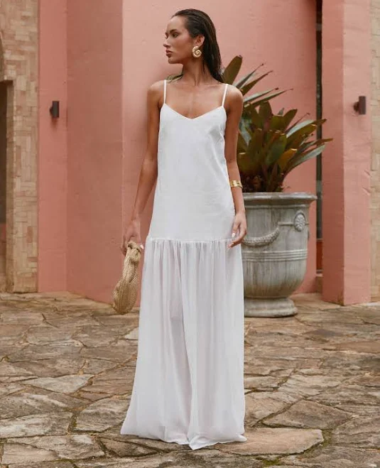 dress Heavenly Linen Maxi Dress Peppermayo - US $75