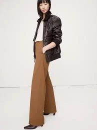 pants High-Rise Modern Straight Italian Lightweight Wool Pant gap.com $99.97