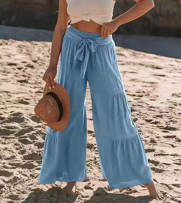 pants High-Waist Wide Leg Drape Pants Prolyf Styles $41.5