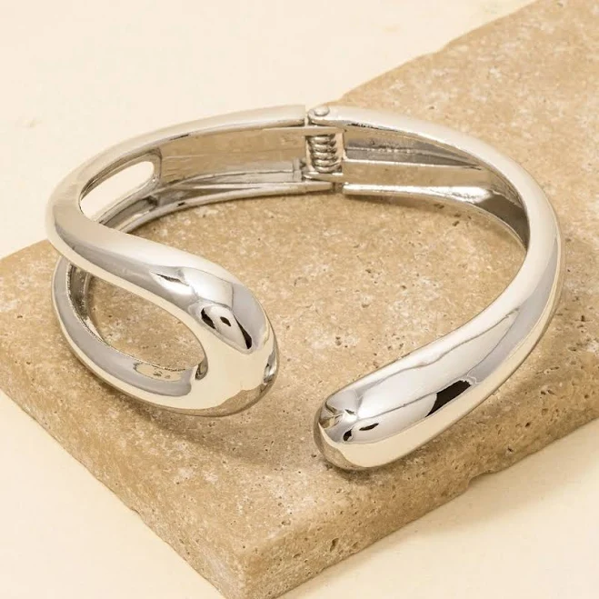 accessory Hinged Cuff Bracelet ShopBohoLuxeBoutique $24