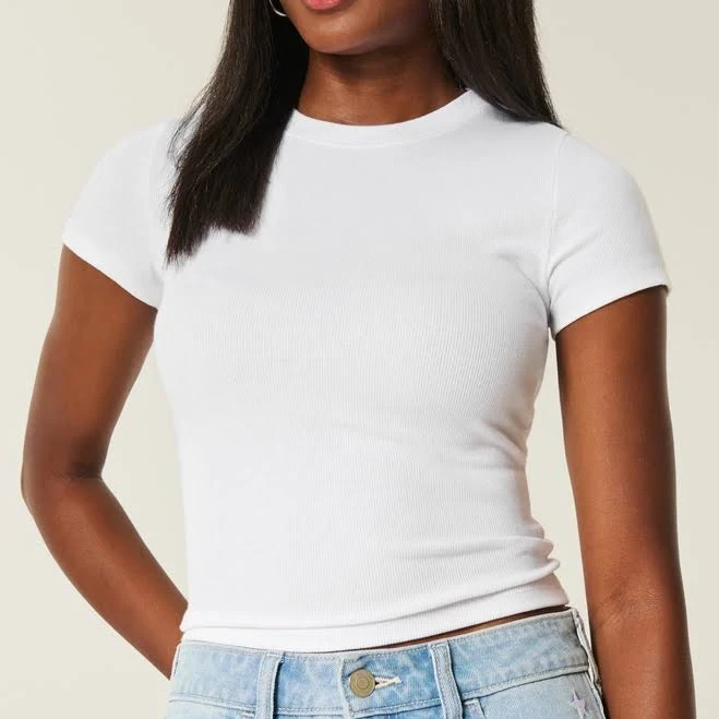 t-shirt Hollister Women's Crew Baby Tee Hollister Co - Official $6.99