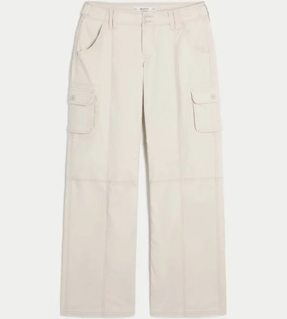 pants Hollister Women's Low-Rise Baggy Cargo Pants Hollister Co - Official $34.99
