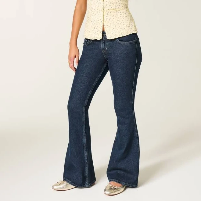 pants Hollister Women's Ultra Low-Rise Flare Jeans Hollister Co - Official $19.99