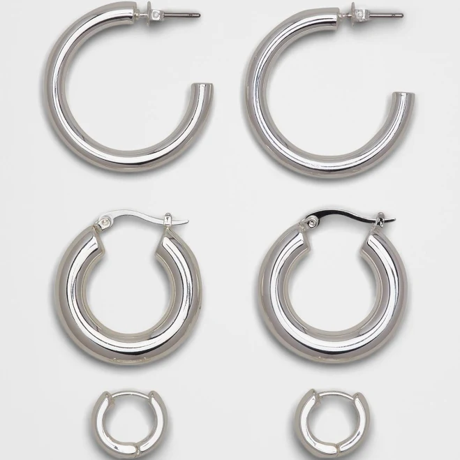 accessory Hoop Earrings Set Banana Republic Factory $30