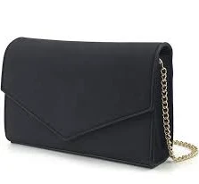 bag HOXIS Women's Minimalist Faux Leather Evening Envelope Clutch Chain Shoulder Bag Hoxis $18.9