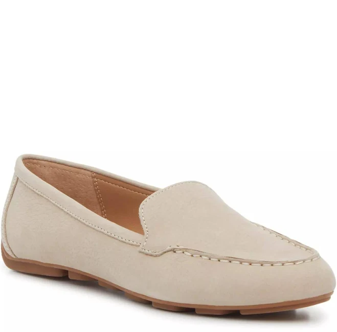 loafers Hush Puppies Women's Ozzie Driving Loafer in Beige Khaki | Size 7W HushPuppies.com $70