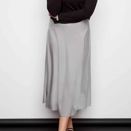 skirt I Love Tyler Madison Beatrice Satin Midi Skirt i love tyler madison $57.5