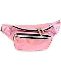 bag Iridescent Metallic Fanny Pack Belt Bag Sling Bag Pink eBay $25