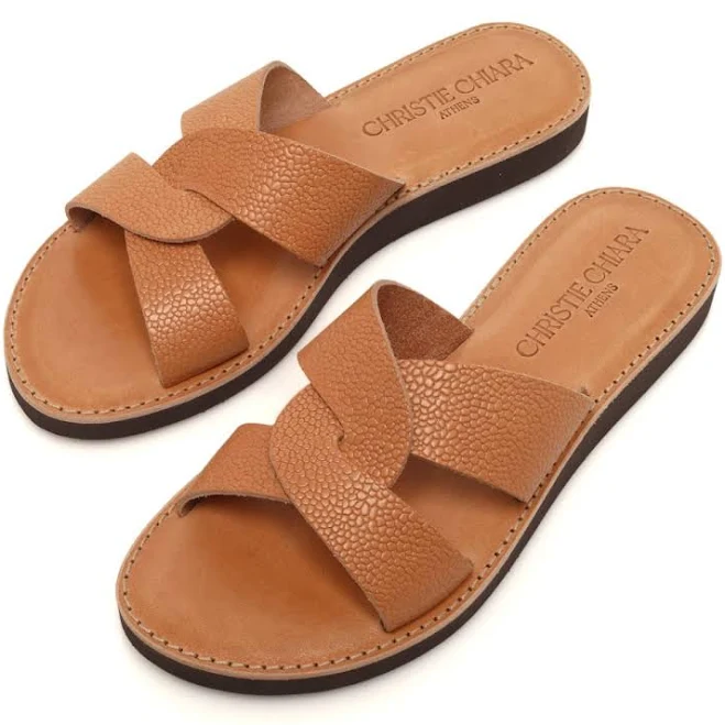 shoes Italian Leather Slides Etsy - ChristieChiaraSandal $92.99