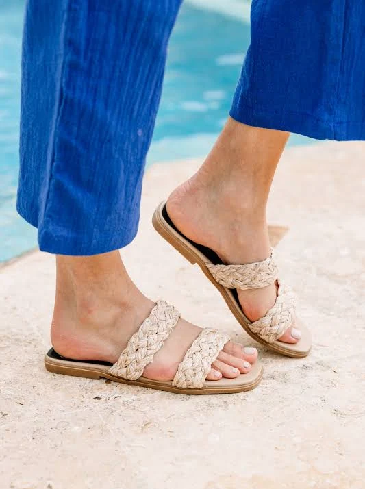 shoes It's All You Need Natural Jute Sandals The Mint Julep Boutique $21