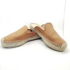 shoes J. Crew Tan Toasted Wheat Leather Mule Espadrilles Jute Shoes SZ 8 Buttery AY323 eBay $29.99