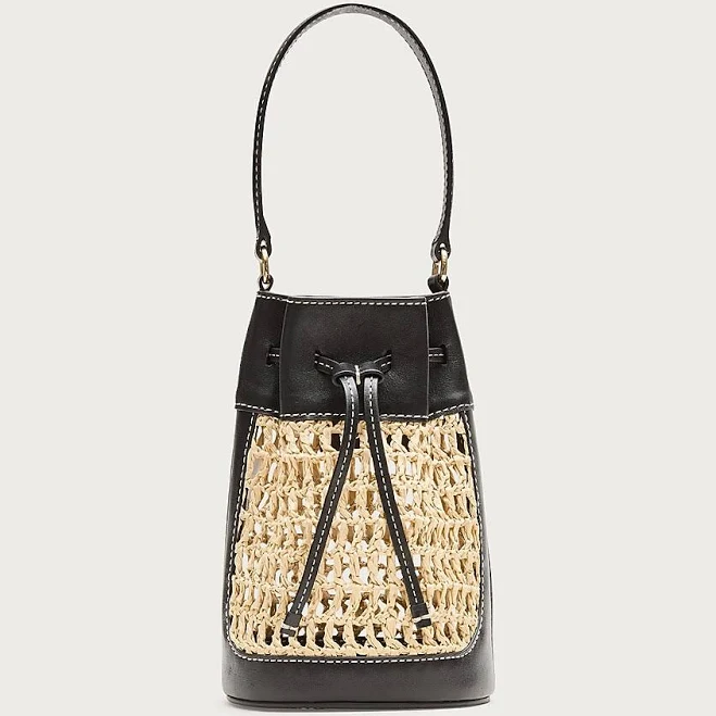 bag J.Crew Women's Straw and Leather Drawstring Bag J.Crew $102.5