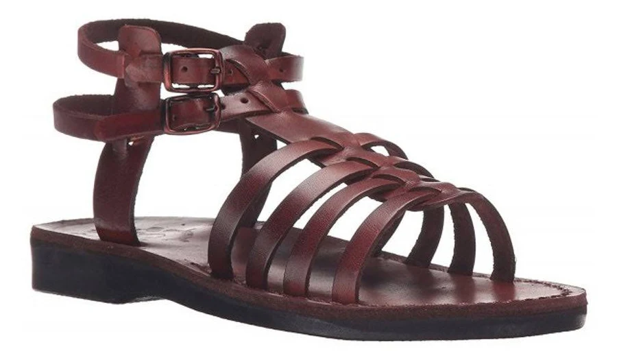 shoes Jerusalem Sandals Women's Leah Leather Gladiator Sandals Jerusalem Sandals $77.95