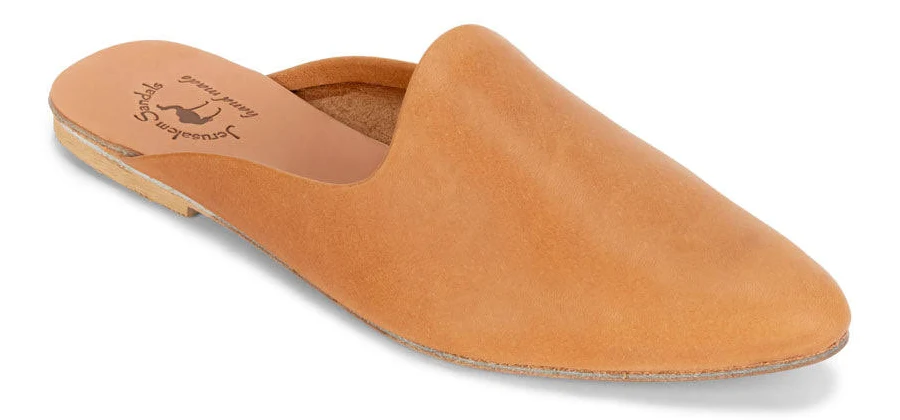 shoes Jerusalem Sandals Women's Pointed Toe Leather Mule Jerusalem Sandals $79.95