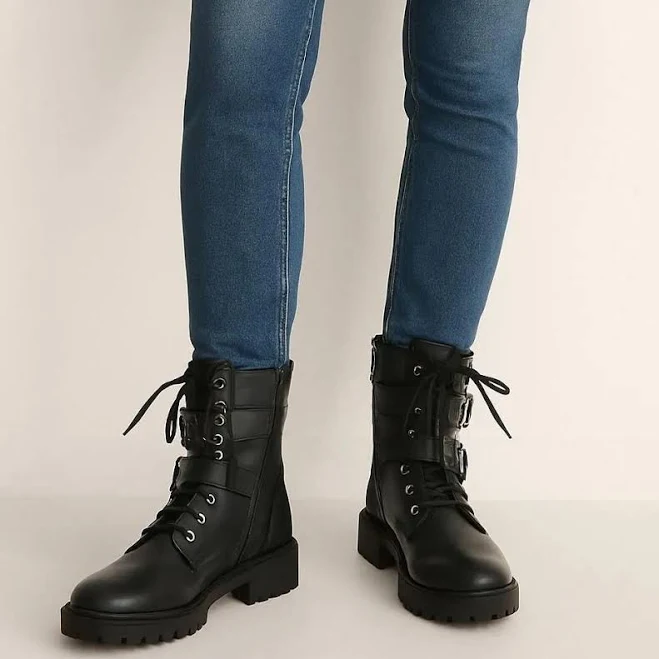 shoes Jessica Simpson Kerina Black Combat Boots – Women's Size 7M NIB - Black - 7 - new - Jessica Simpson1 Whatnot $49