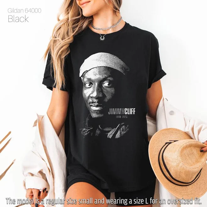 top Jimmy Cliff Reggae Graphic Tee Etsy - Seller $29