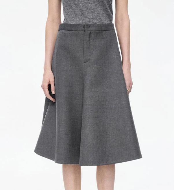 skirt JNBY A-Line Wool-Blend Midi Skirt JNBY $208