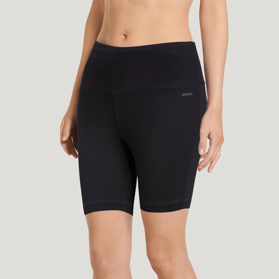 biker shorts Jockey Women's High Rise Cotton Stretch 10" Bike Short Jockey.com $11.99
