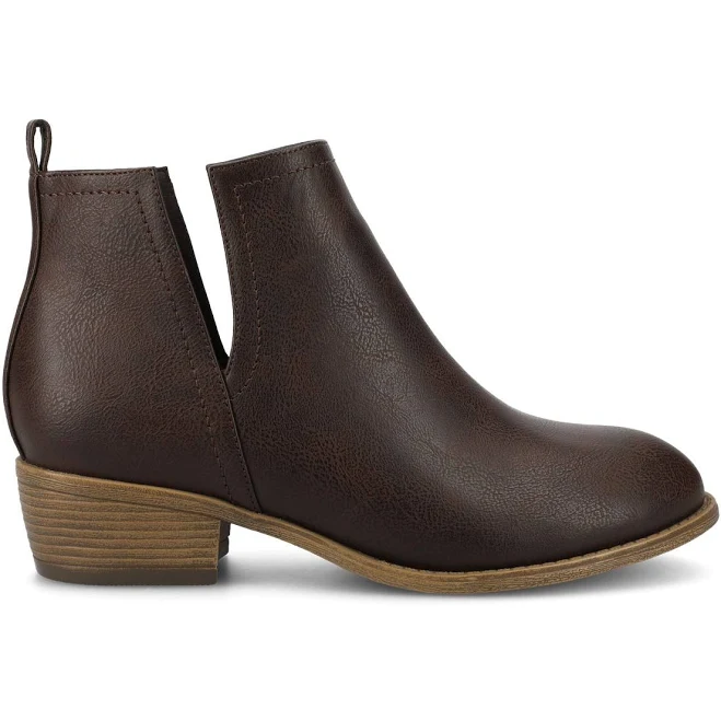 shoes Journee Women's Collection Rimi Block Heel Booties Journee Collection $69.99
