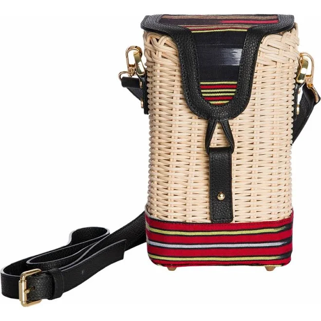 bag Kai & Vrosi Women's Leather & Woven Straw Crossbody Bag Nordstrom $323