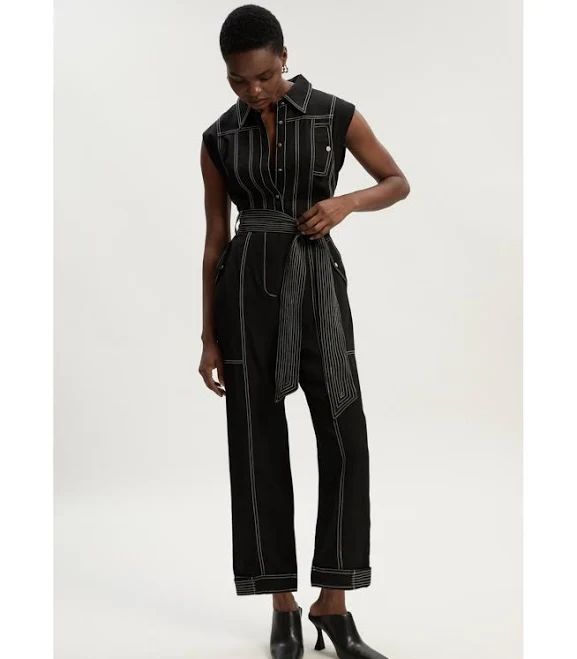 jumpsuit Karen Millen Women's Premium Linen Woven Jumpsuit Macy's $282.1