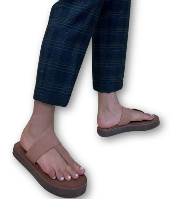 shoes Katherine Leather Thong Sandal oobash $29.99