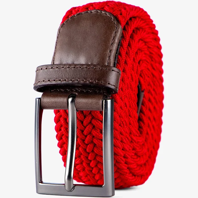 accessory Laez Men's Braided Stretch Cloth Canvas Belt Laez $44.99