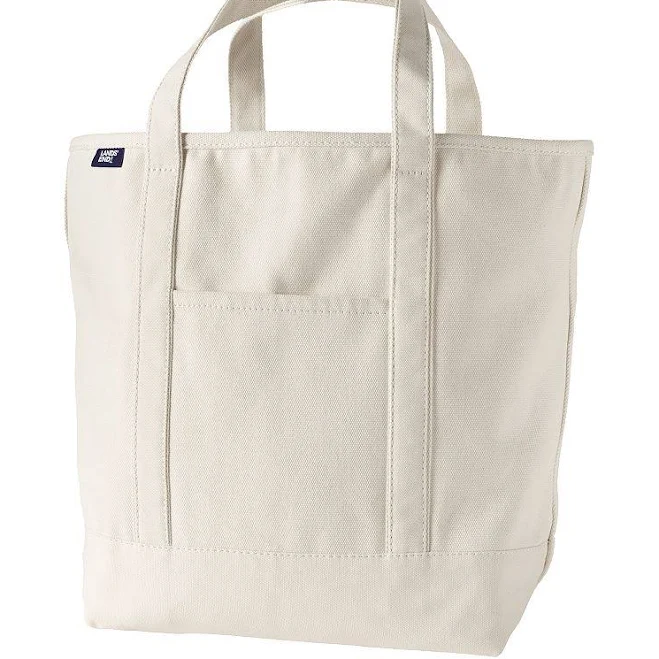 bag Lands' End Large 5 Pocket Open Top Canvas Tote Bag Kohl's $38.2
