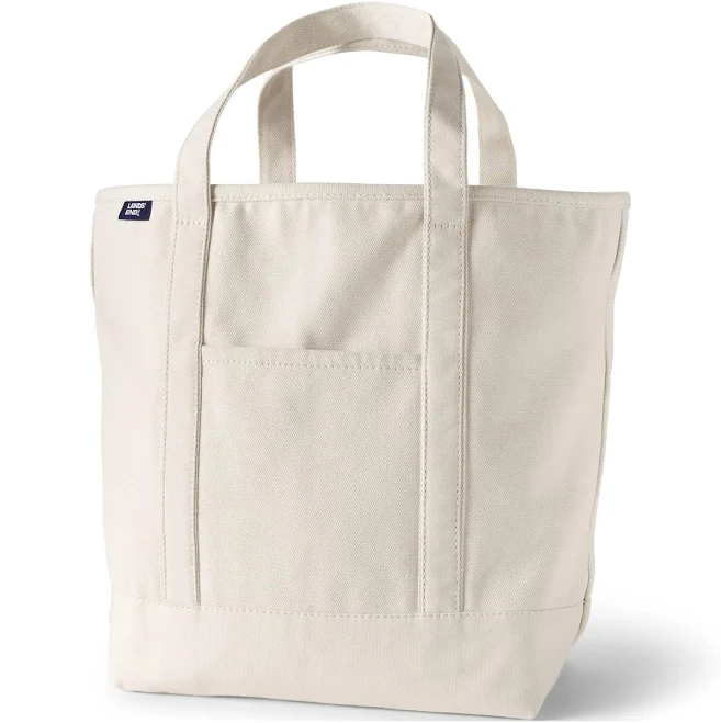 bag Lands' End Large 5 Pocket Open Top Canvas Tote Bag Macy's $39.96