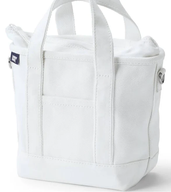 bag Lands' End Small 3-Pocket Zip Top Canvas Tote Bag Macy's $35.96