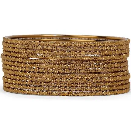 accessory Leila Antique Gold Bangle Set Etsy - shopbees $14.04