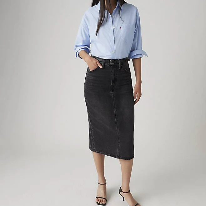 skirt Levi's High-Rise Back Slit Skirt Women's Levi's $90