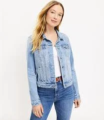 outerwear Loft Women's Denim Trucker Jacket LOFT $41.16