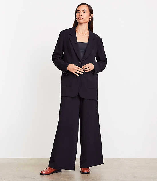 blazer Loft Women's Versa Crepe Drape Oversized Blazer LOFT $49.94