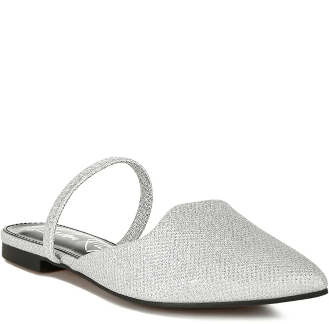 shoes London Rag Twiggy Glitter Faux Leather Flat Mules DSW $35.19