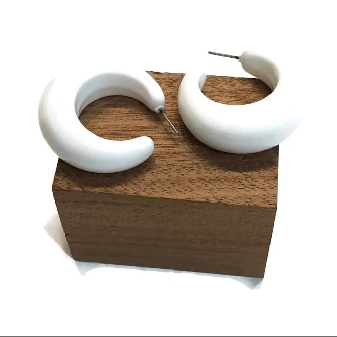 accessory Lucille Lucite Hoop Earrings Poshmark $21