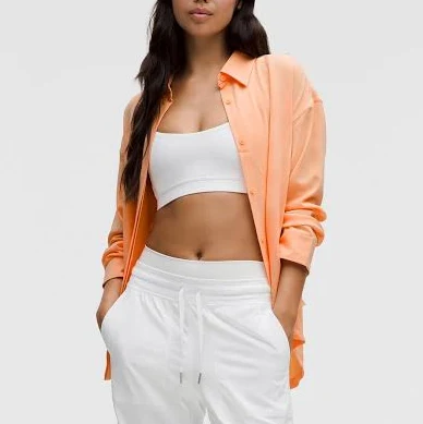 oversized shirt Lululemon Long Button-Front Shirt lululemon $79